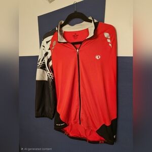 Pearl Izumi P.R.O. Cycling Jersey Men’s Large Red Black Full Zip
